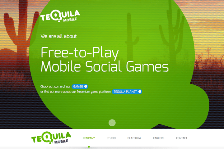 Tequila Mobile website preview